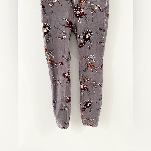 Anthropologie Pilcro High Rise Skinny Velour Pants Gray Size 25 - Picture 4 of 6